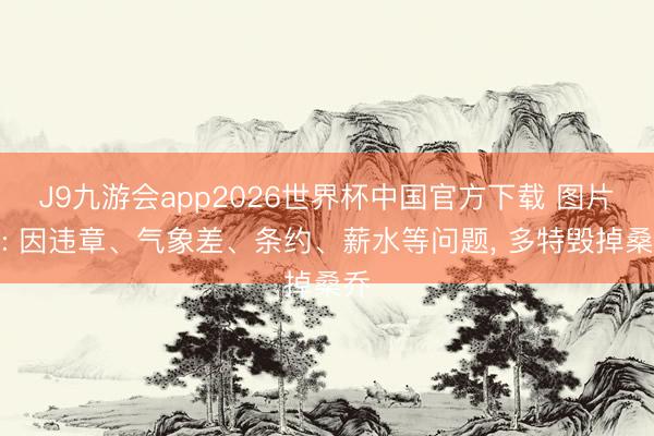 J9九游会app2026世界杯中国官方下载 图片报: 因违章、气象差、条约、薪水等问题， 多特毁掉桑乔